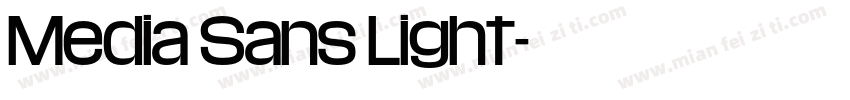 Media Sans Light字体转换